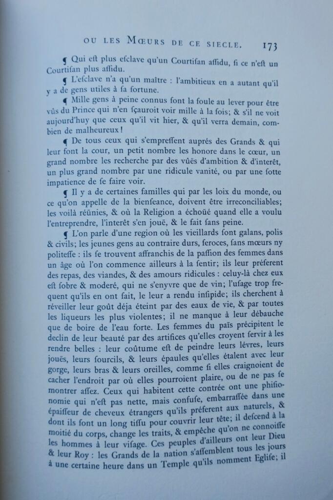 La Bruyères moralische Porträts nach Theophrast