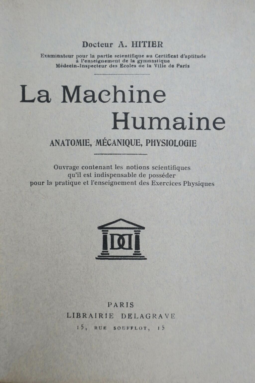 Mechanik und Physiologie der menschlichen Maschine