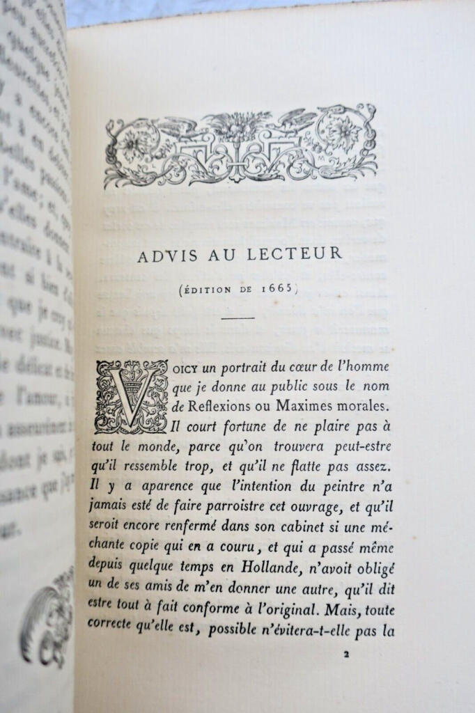 La Rochefoucauld Les Maximes de La Rochefoucauld 1881