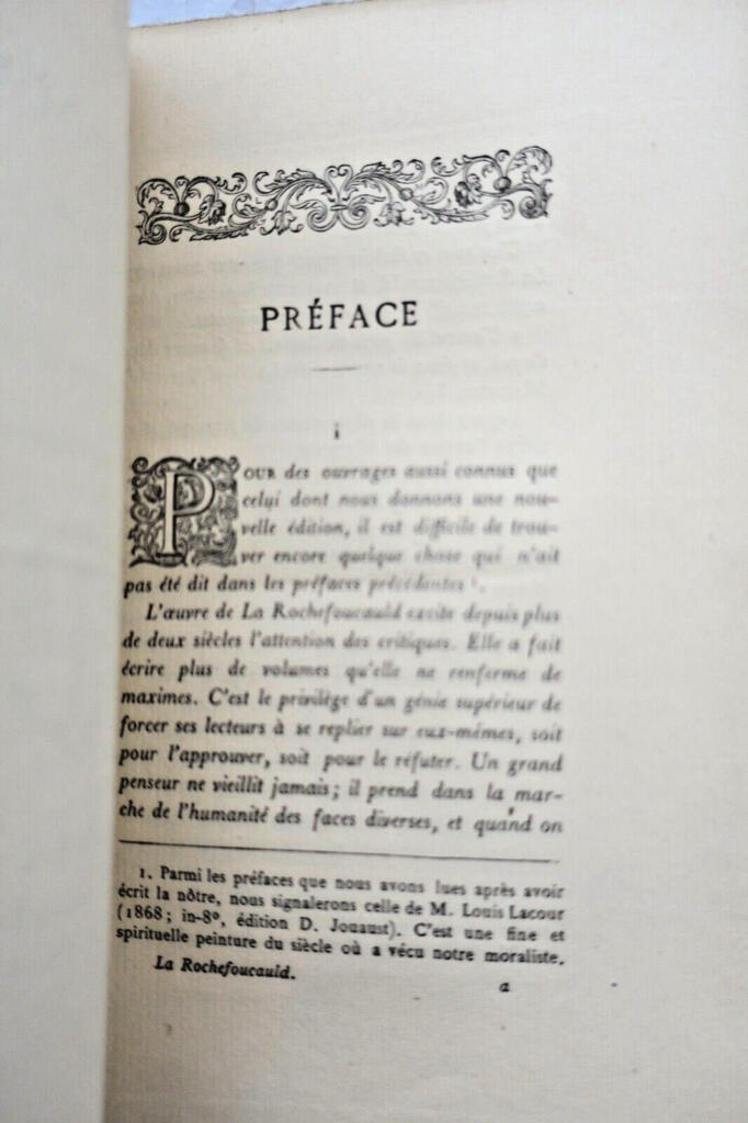 La Rochefoucauld Les Maximes de La Rochefoucauld 1881