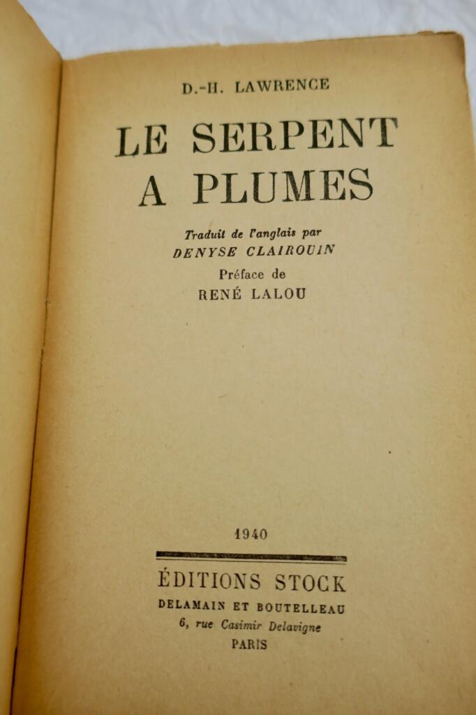 The Plumed Serpent - French translation