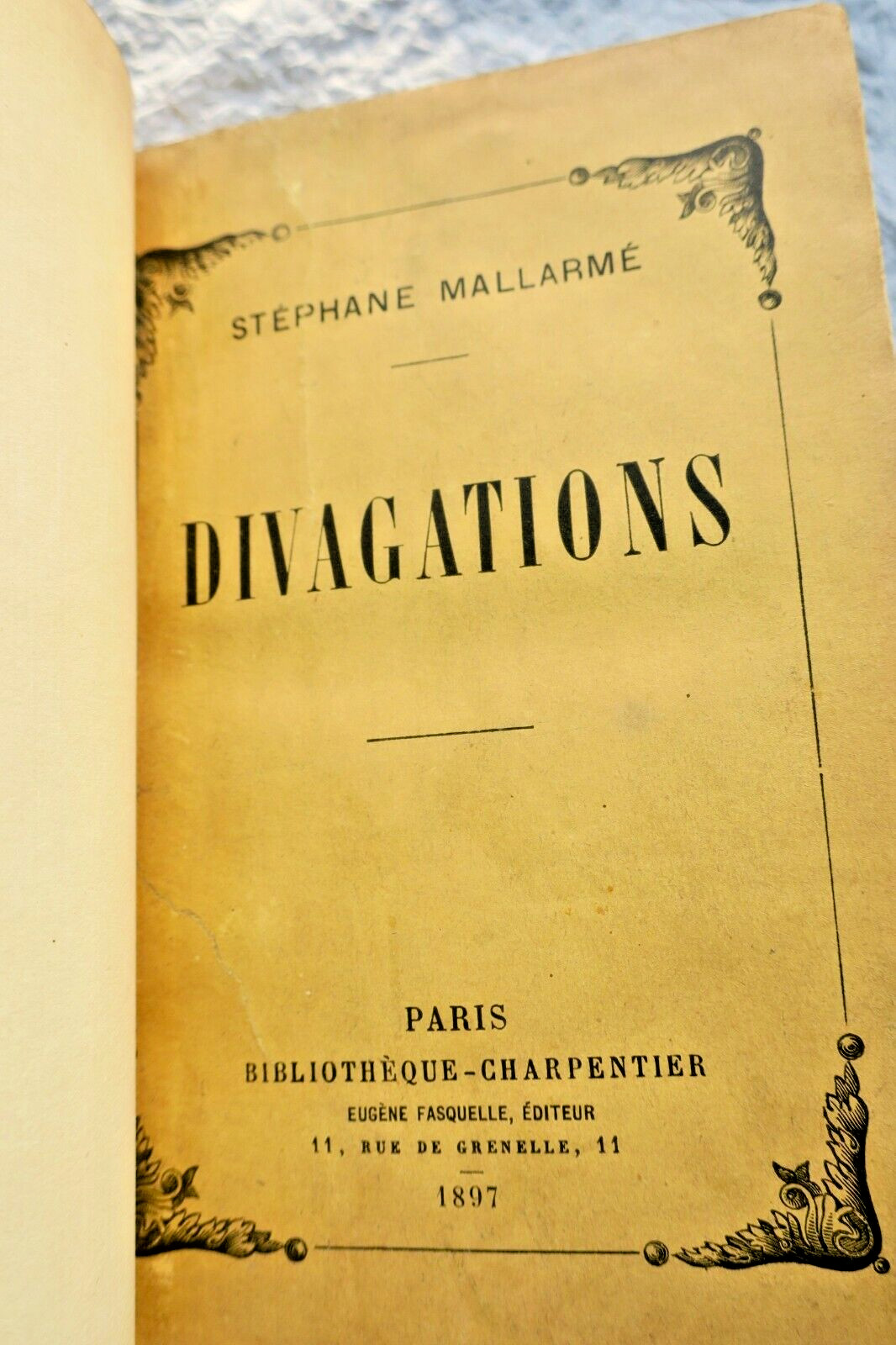 Mallarmé Divagations 1897 EO – Image 4
