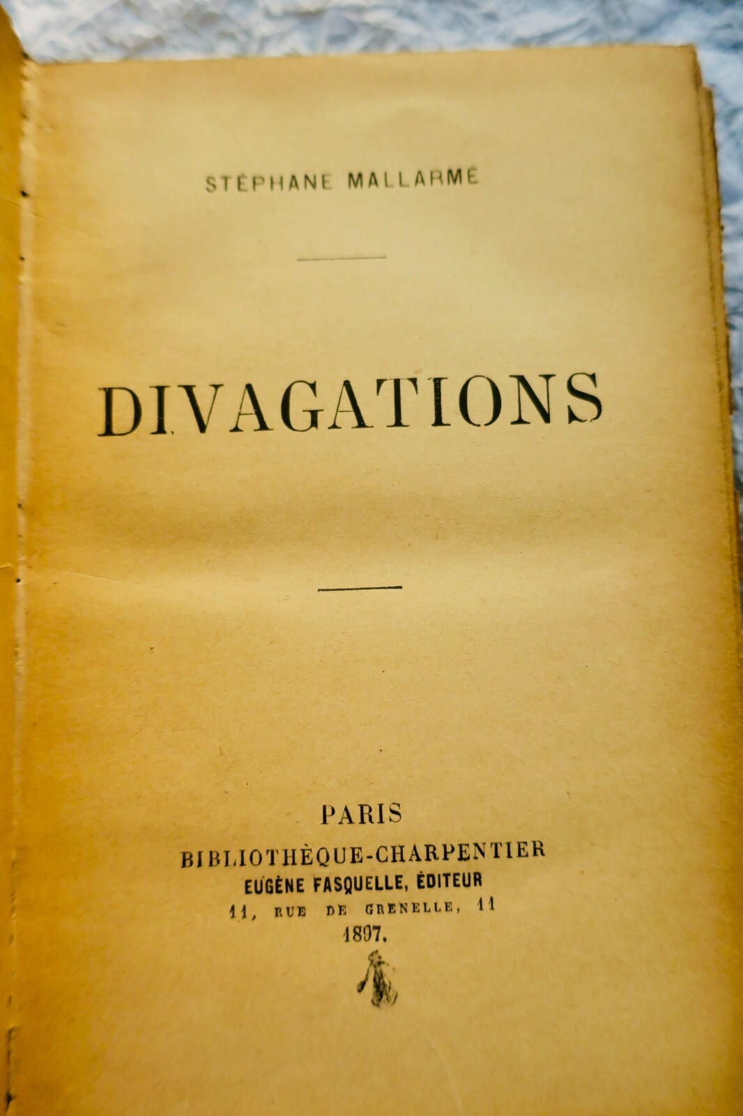 Mallarmé Divagations 1897 EO – Image 5
