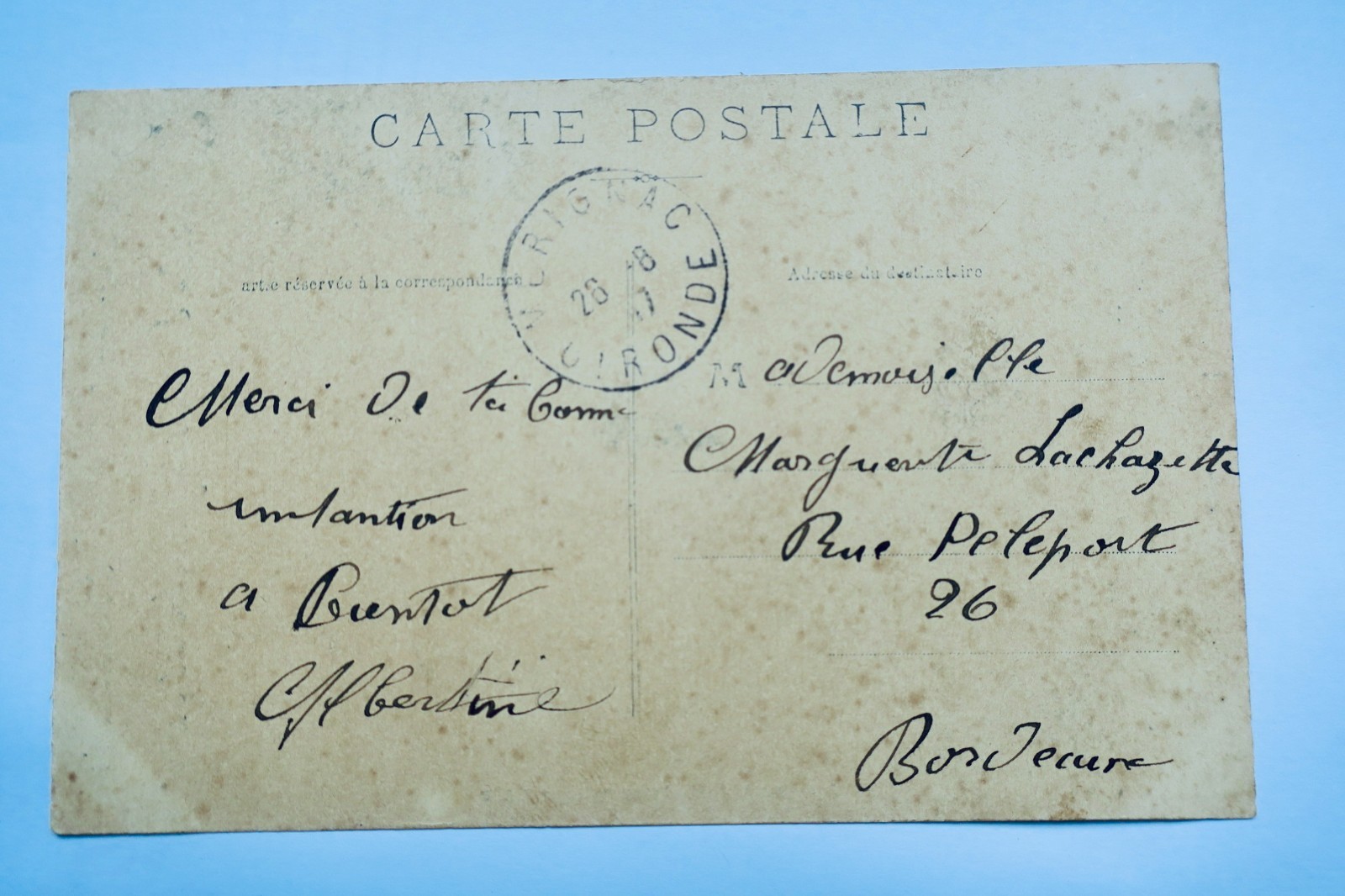 Martignas by Merignac Restaurant and Café Beaubois 1907