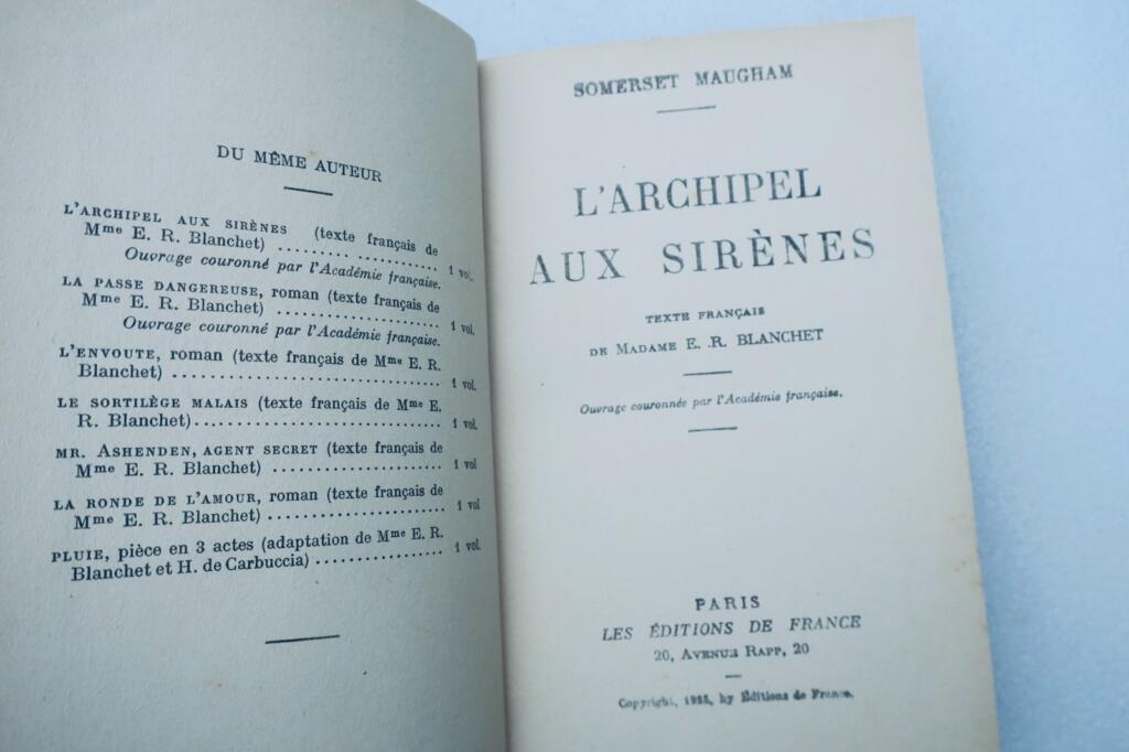 Somerset Maughams Erforschung des Meeres