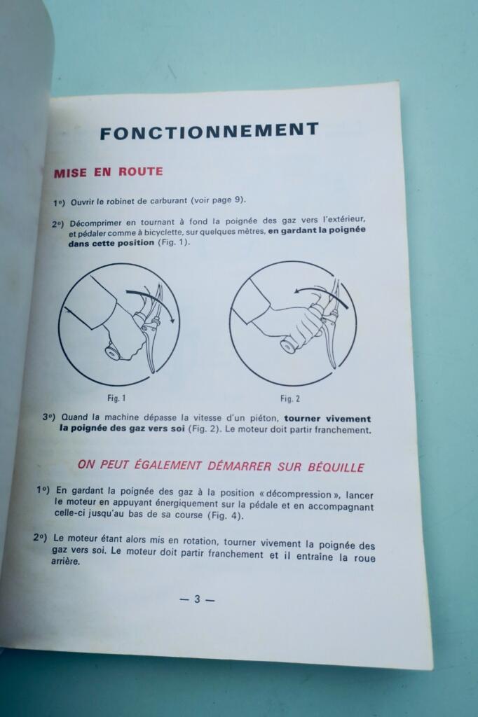 Mobylette 92 & spéciales: Funktion, Schmierung, Wartung 1973