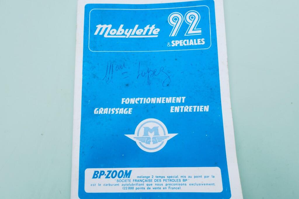 Mobylette 92 & spéciales: Funktion, Schmierung, Wartung 1973