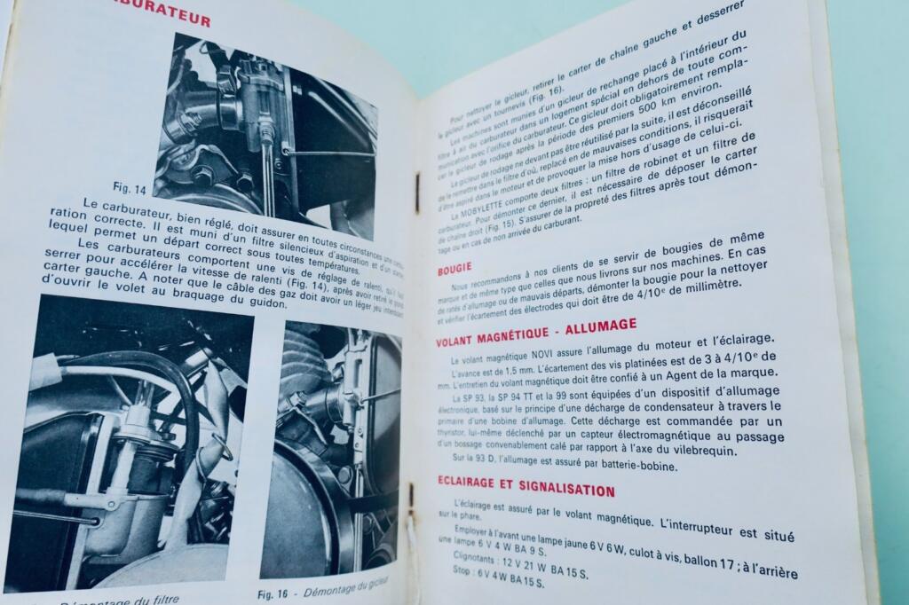 Mobylette 92 & spéciales: Funktion, Schmierung, Wartung 1973