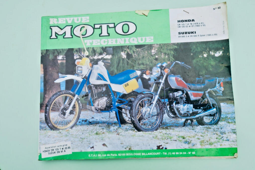 moto ETAI Honda CM 125 t-c, Suzuki DR 600s-R Djebel