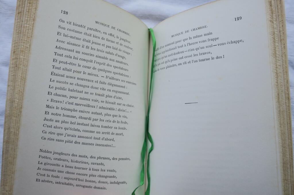 MUSIQUE DE CHAMBRE. POESIES.1868