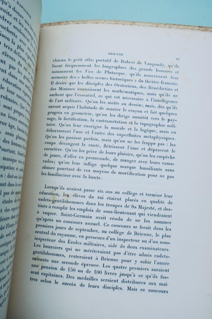 Napoléon jeunesse de Napoléon. – Brienne
