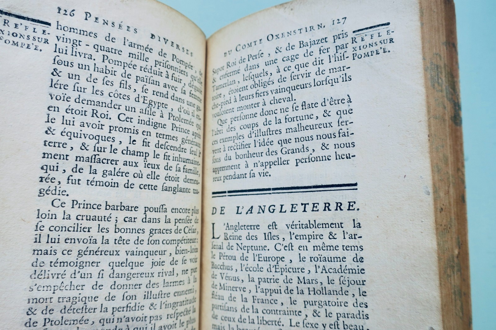OXENSTIRN Pensées de monsieur le comte d'Oxenstirn sur divers sujets 1749 (vue 2 sur 7)