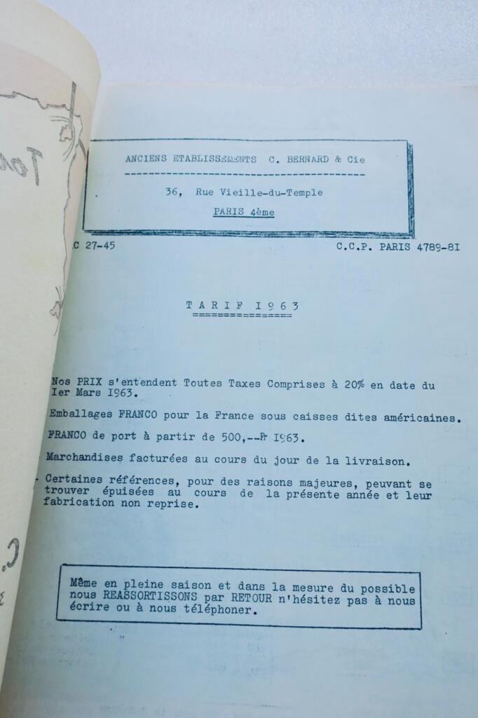 panoplies Bernard ECB, déguisements 1963