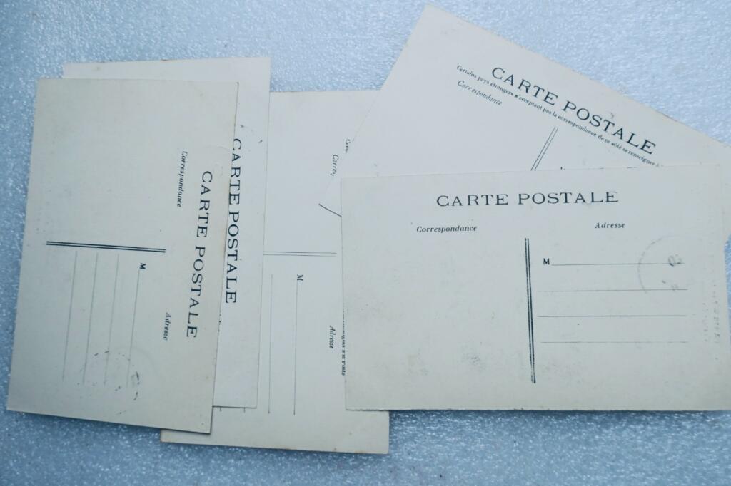 Postkarten der Métro-Baustelle in Paris 1907