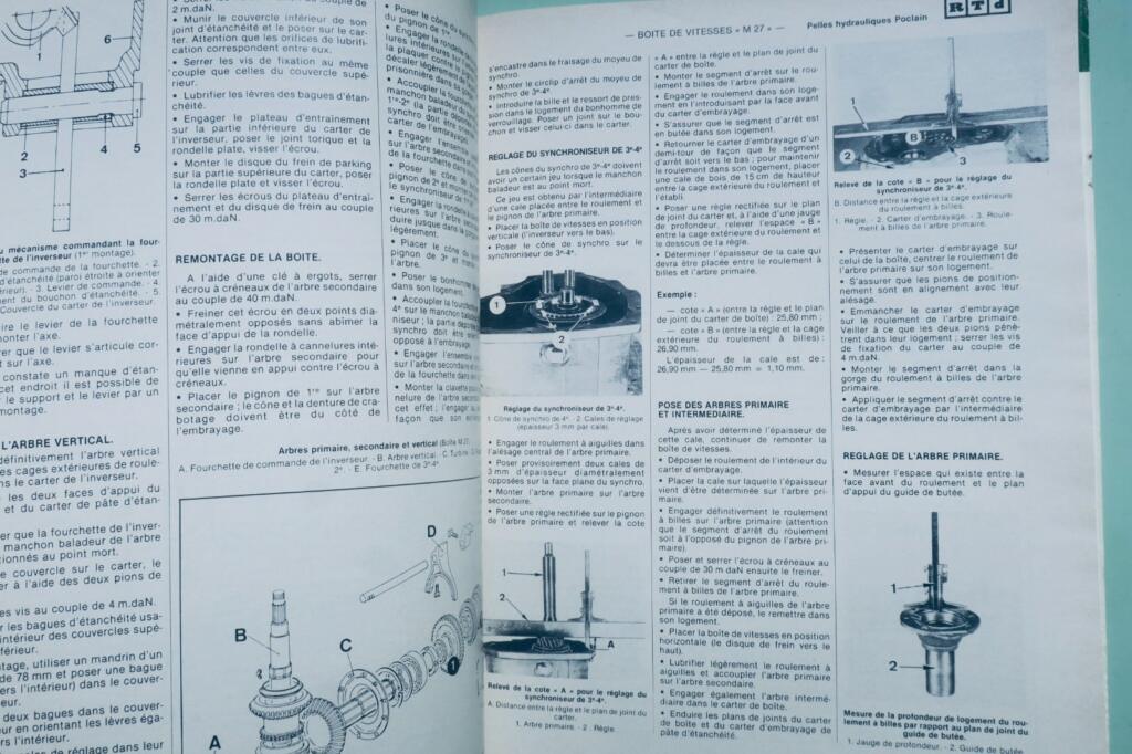 Pelles 75P 90P Revue Technique TP Deutz Poclain hydrauliques Deutz
