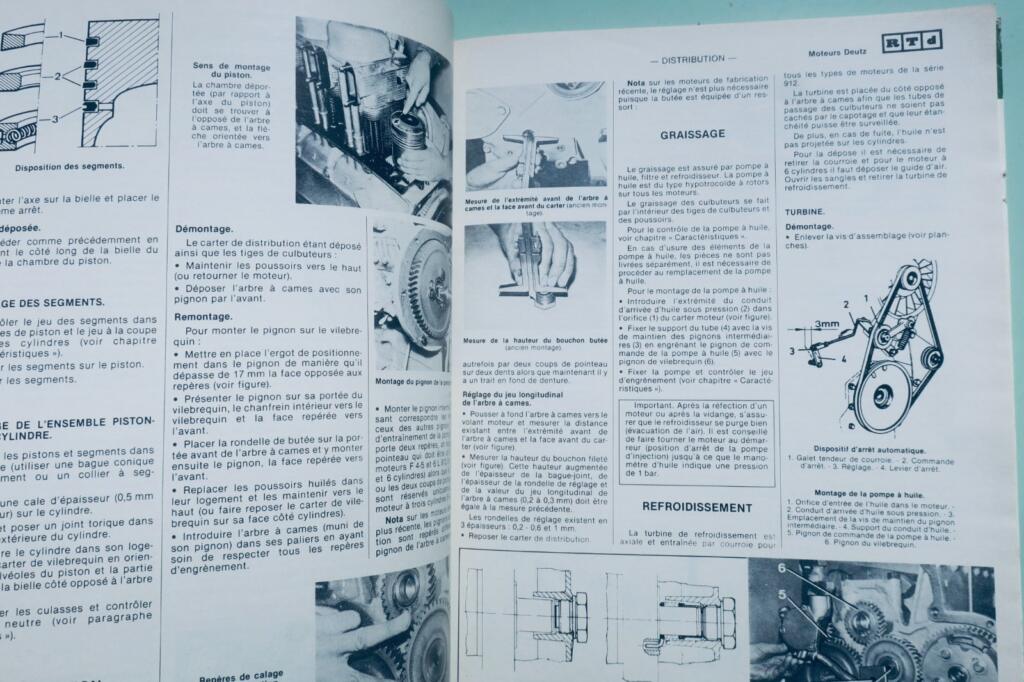 Pelles 75P 90P Revue Technique TP Deutz Poclain hydrauliques Deutz