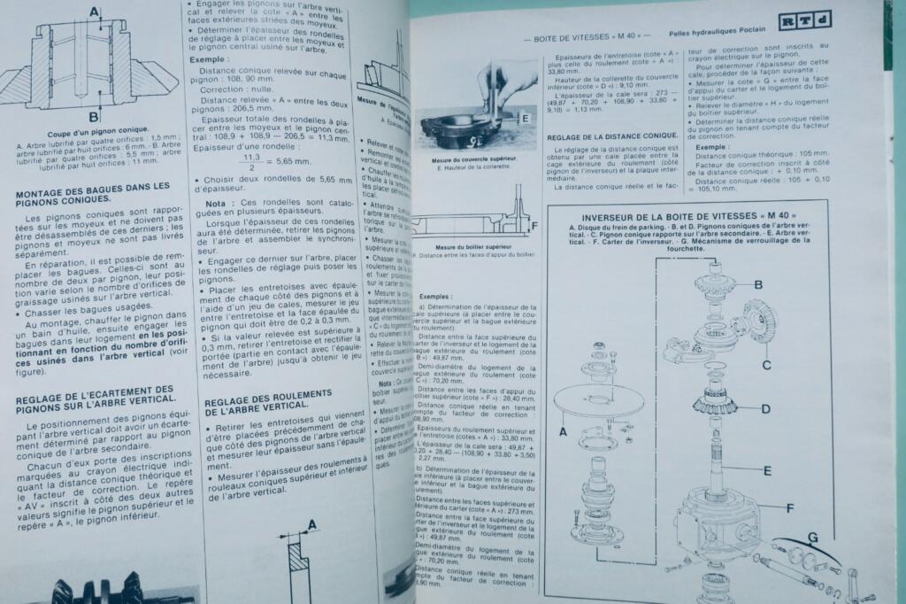 Pelles 75P 90P Revue Technique TP Deutz Poclain hydrauliques Deutz