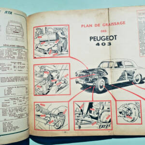 PEUGEOT 403 REVUE TECHNIQUE AUTOMOBILE n° 118 1956 MERCEDES 180 et 300 Aronde