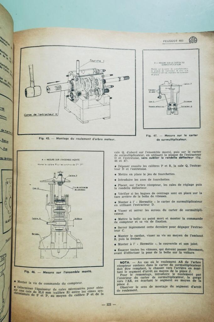 PEUGEOT 403 REVUE TECHNIQUE AUTOMOBILE n° 118 1956 MERCEDES 180 et 300 Aronde