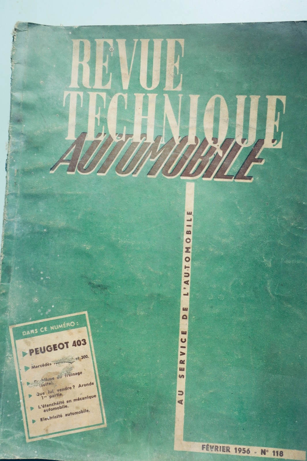 PEUGEOT 403 REVUE TECHNIQUE AUTOMOBILE n° 118 1956 MERCEDES 180 et 300 Aronde, in-4 (livre, vue 2 sur 9)