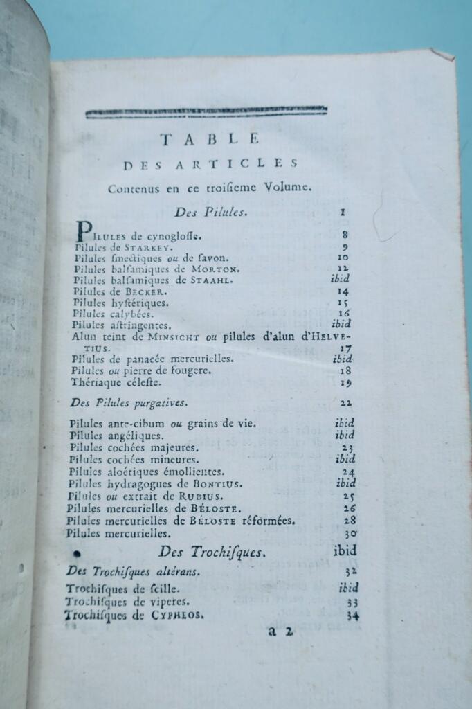 pharmacie ELEMENS DE PHARMACIE THEORIQUE ET PRATIQUE 1769