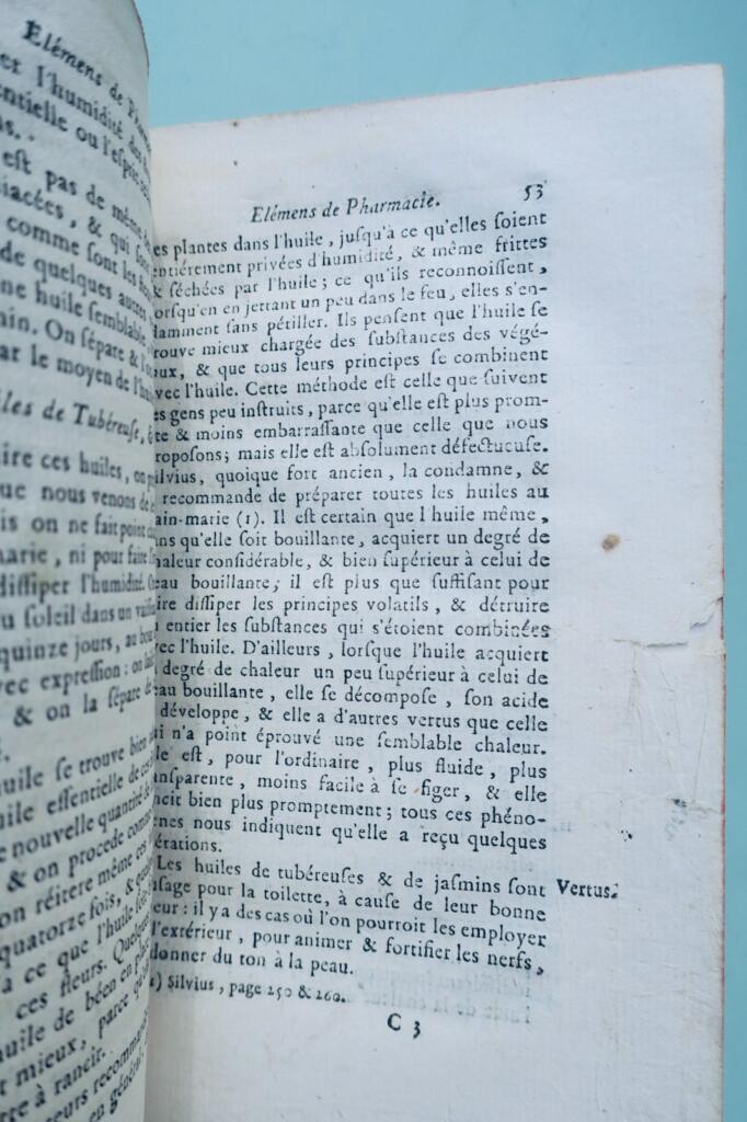 pharmacie ELEMENS DE PHARMACIE THEORIQUE ET PRATIQUE 1769