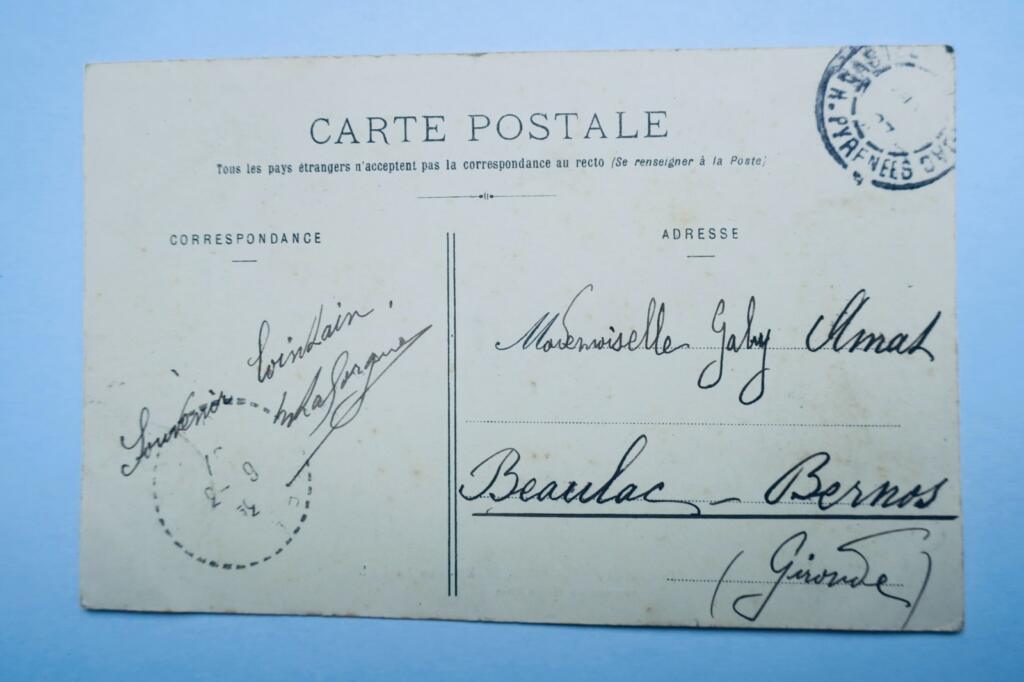 Drei historische Straußenfeder-Postkarten 1907