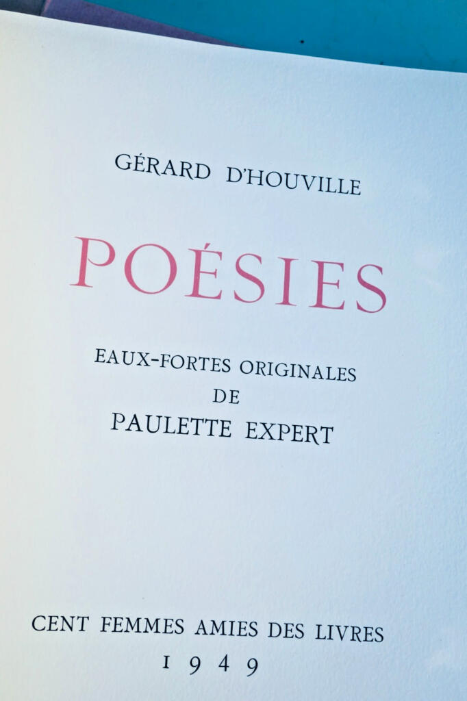POESIES DE GERARD D’HOUVILLE illustré par P. Expert Marie de Hérédia