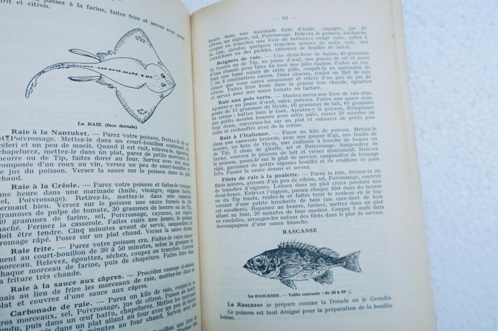 Klassische Fisch- und Krustazeen-Rezepte von 1938
