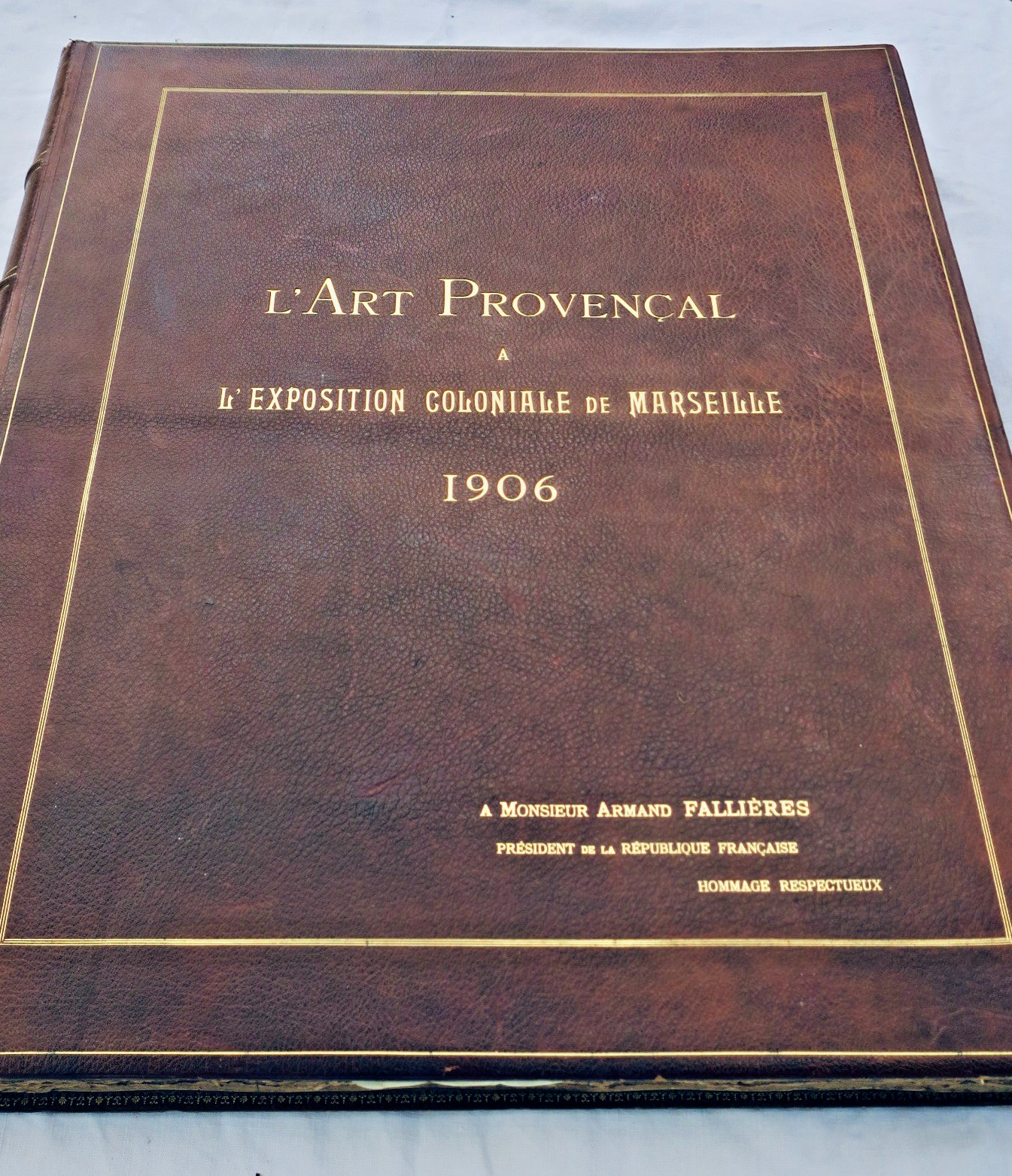 président Art Provençal. Exposition Coloniale Marseille 1906 président Fallières – Image 2