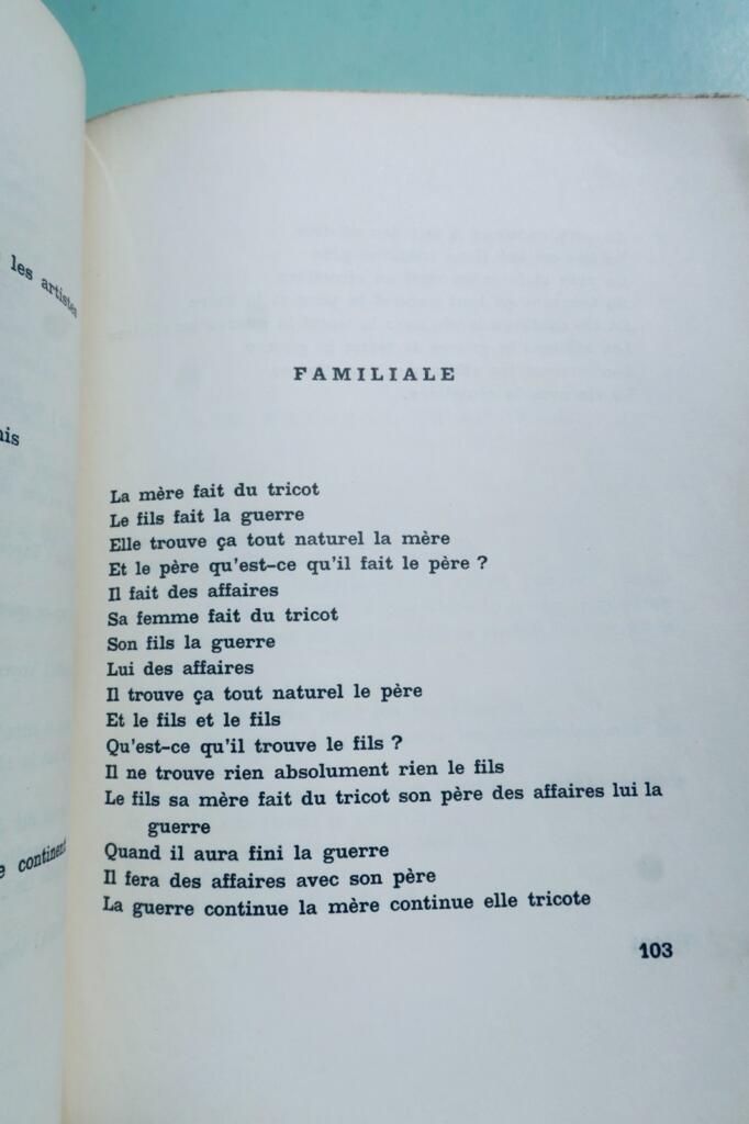 PREVERT JACQUES PAROLES POINT DU JOUR 1947