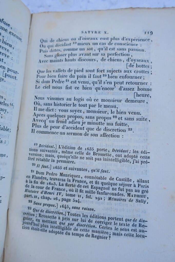 RÉGNIER Mathurin OEUVRES COMPLÈTES Viollet Leduc 1853