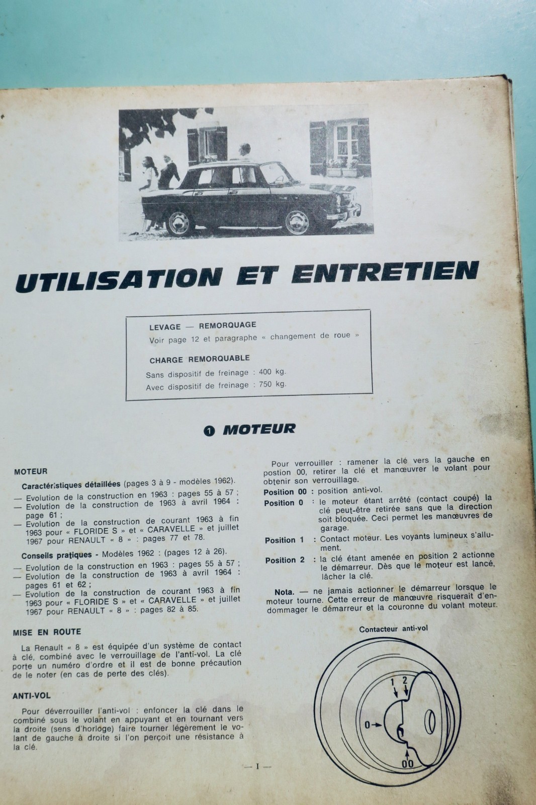 RENAULT 8 R8 Floride S Caravelle 1970, in-4 (livre, vue 2 sur 9)