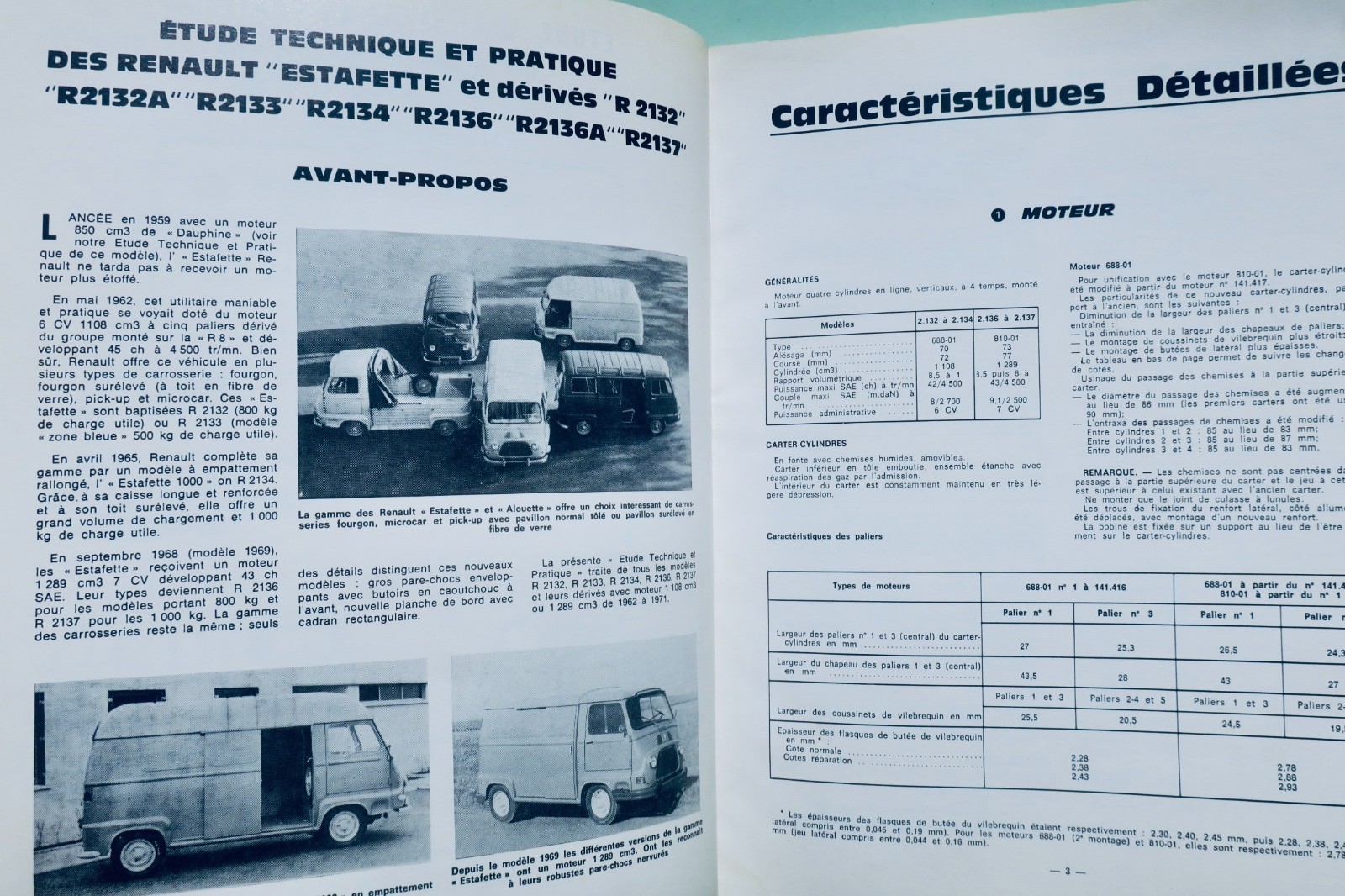 Renault Estafette R 2132 à R 2137 Revue technique automobile 1984 (livre, vue 2 sur 9)