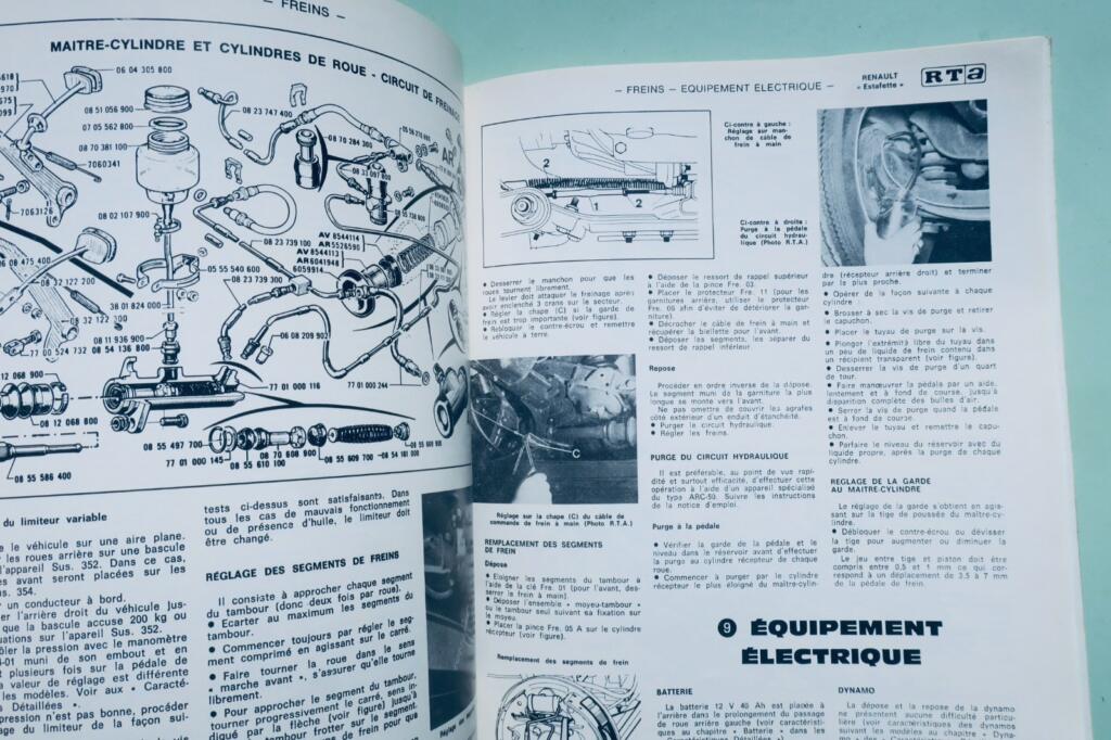 Renault Estafette R 2132 à R 2137 Revue technique automobile 1984
