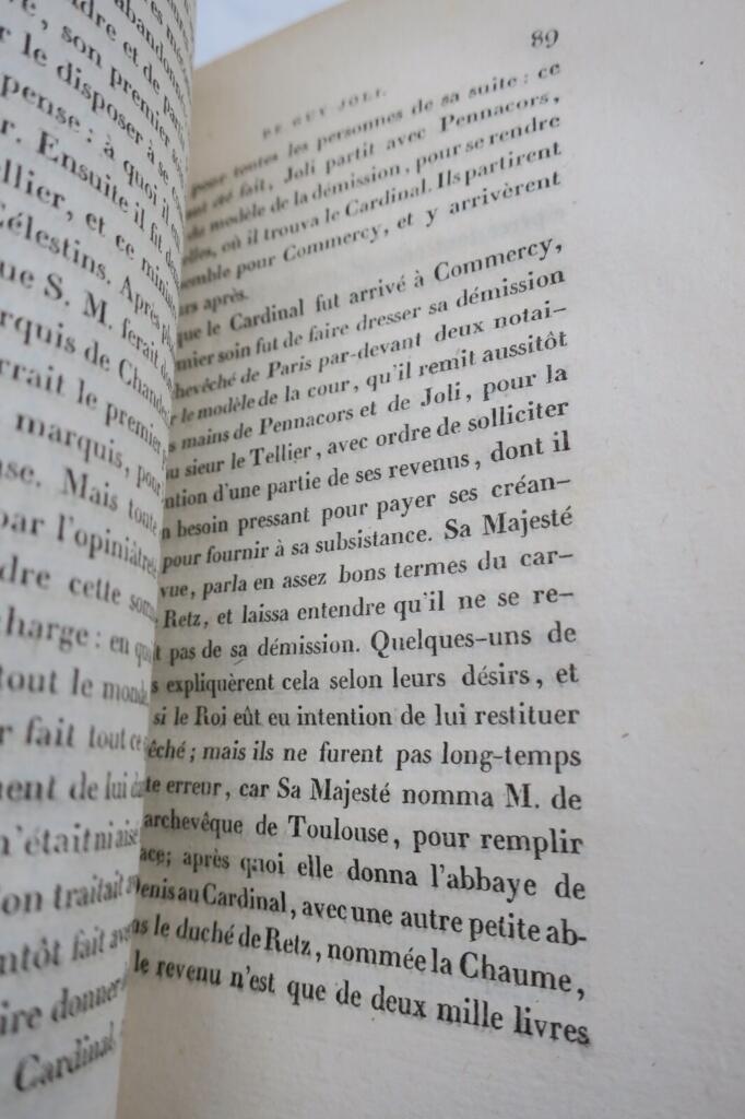 RETZ Cardinal Mémoires du Cardinal DE RETZ 1817