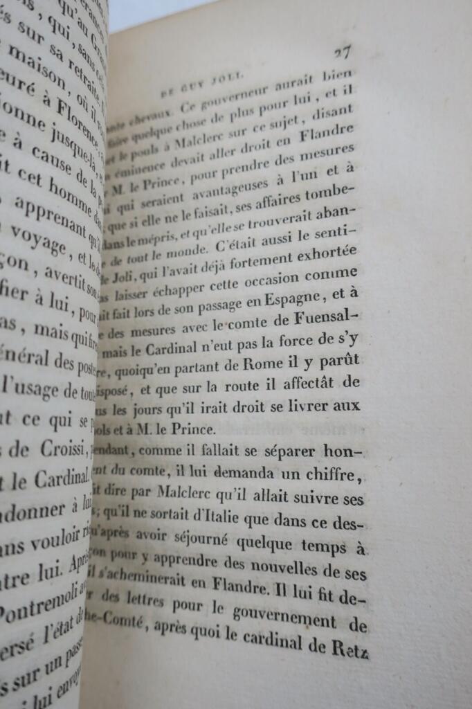 RETZ Cardinal Mémoires du Cardinal DE RETZ 1817