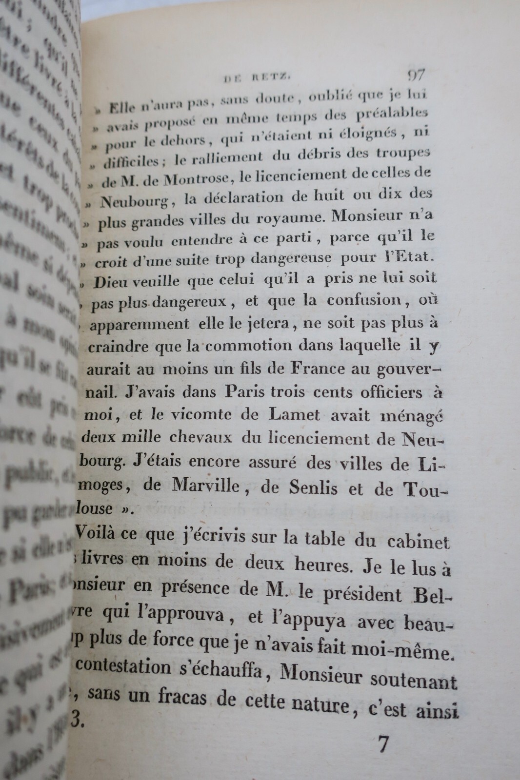 Cardinal de Retz, *Mémoires*, 1817