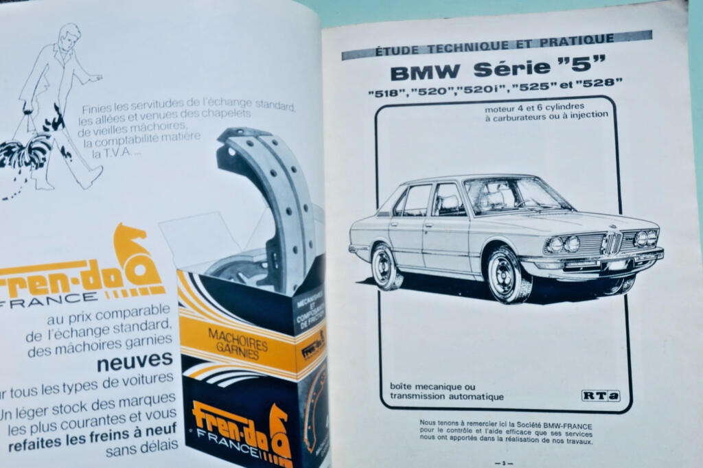 REVUE TECHNIQUE AUTOMOBILE N° 356 PEUGEOT 304..BMW série 5 1976