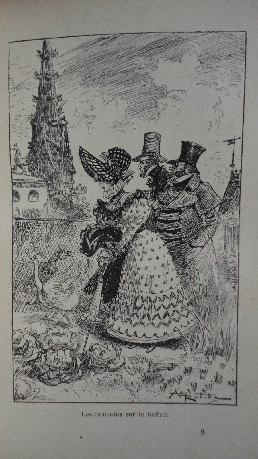Robida *En haut du beffroi* gefolgt von *L'Académie de danse de Jarosław*