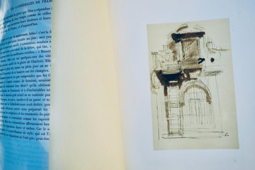 Rodin. ロダン『フランスの大聖堂』1914年、上質紙本、元図書票付