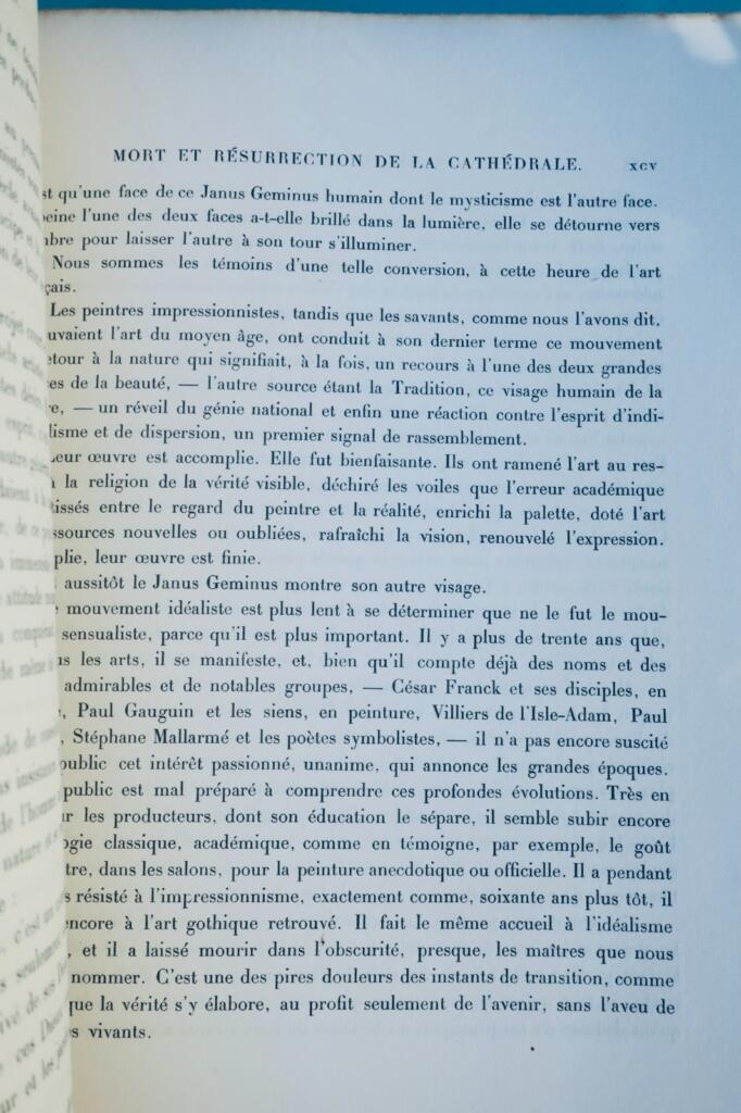 Rodin. ロダン『フランスの大聖堂』1914年、上質紙本、元図書票付