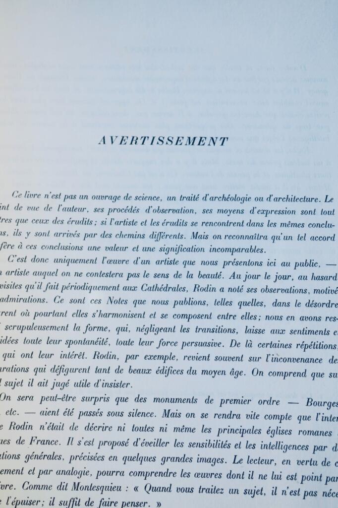 Rodin. ロダン『フランスの大聖堂』1914年、上質紙本、元図書票付