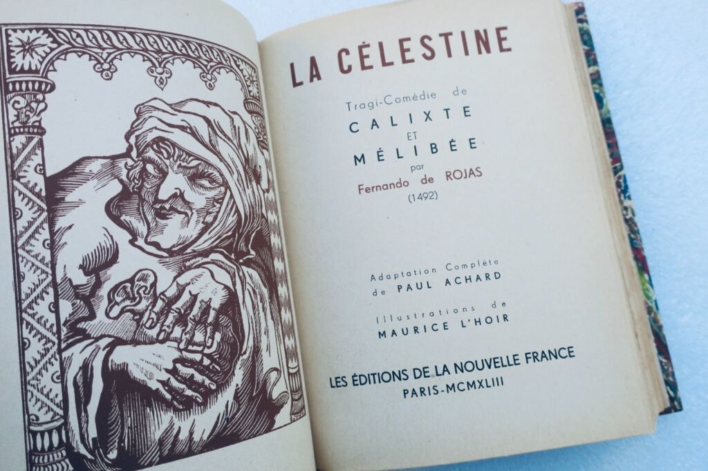 Rare 1943 edition of 'La Célestine' with illustrations