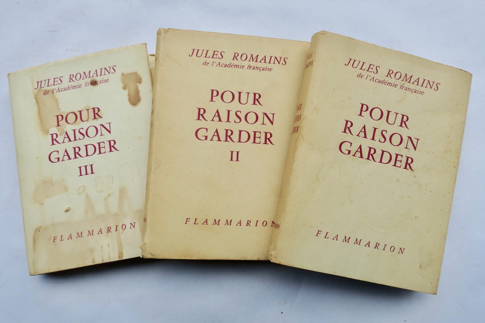 Jules Romains Für vernünftige Gründe + Widmung