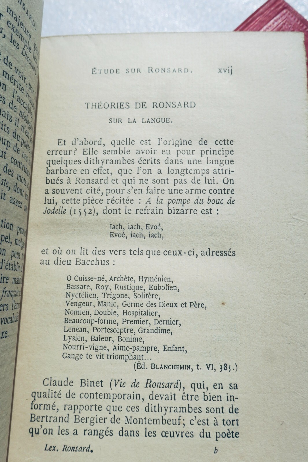 Ronsard Sämtliche Werke von P. de Ronsard Elzévir-Ausgabe