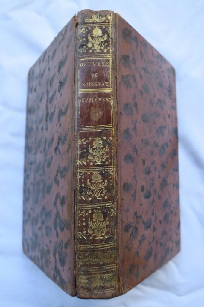 ROUSSEAU Oeuvres Posthumes 1783