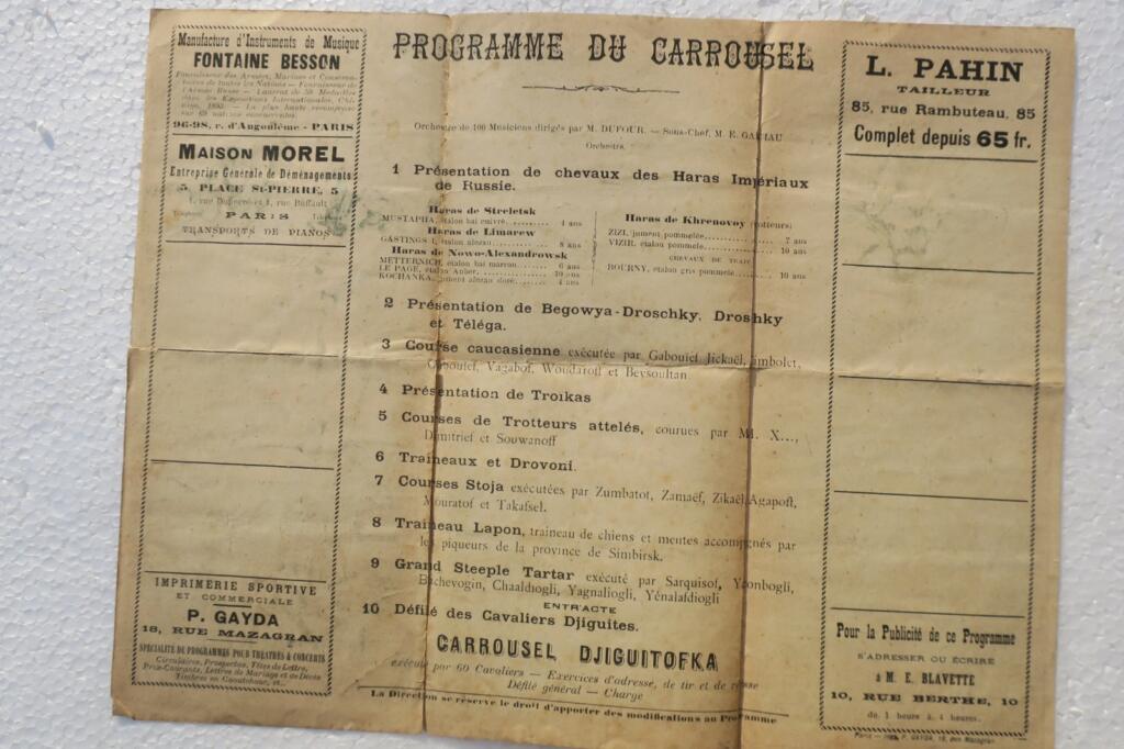 russie Belvallette exposition russe HARAS IMPERIAUX caroussel 31 x 23 cm