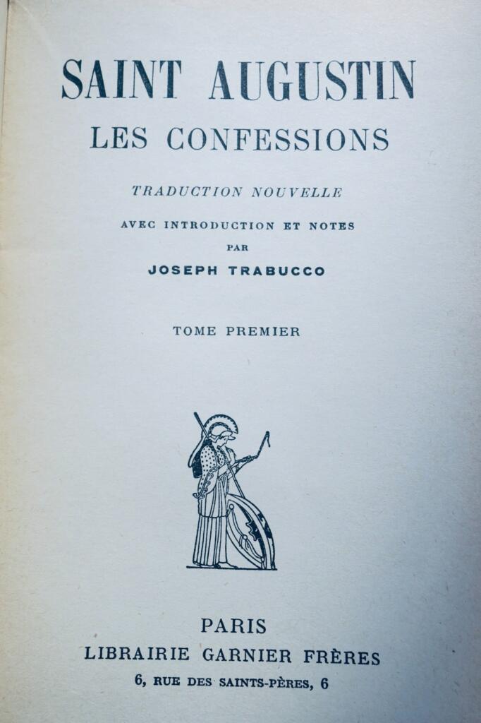 圣奥古斯丁 著 J. TRABUCCO 《忏悔录》 1950