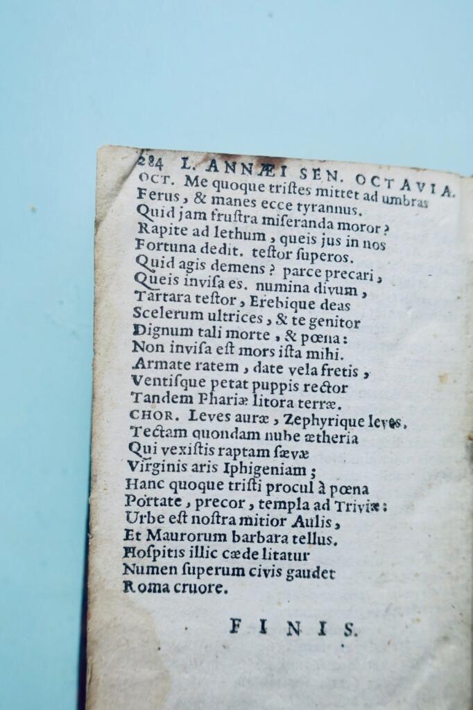 塞内加 annaei Senecae et aliorum tragoediae 袖珍本 1628年